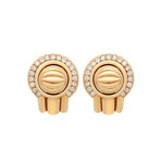 Piaget 18k Yellow Gold Diamond Earrings // Pre-Owned