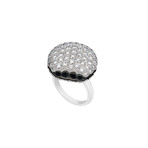 Boucheron 18k White Gold Diamond + Black Sapphire Ring // Ring Size: 6.25 // Pre-Owned