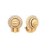 Piaget 18k Yellow Gold Diamond Earrings // Pre-Owned