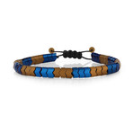 Humboldt Bracelet // Orange + Navy Blue