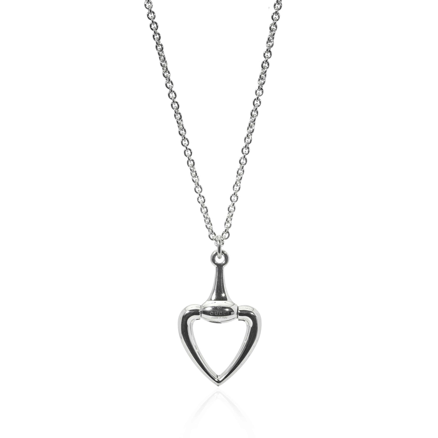 Gucci Sterling Silver Heart Necklace I - Gucci - Touch of ...