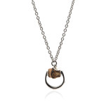 Gucci Bamboo Sterling Silver Pendant Necklace