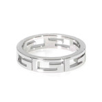 Gucci 18k White Gold Ring // Ring Size: 6.75
