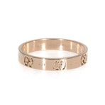 Gucci Icon 18k Rose Gold Band Ring // Ring Size: 10.75