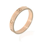 Gucci Icon 18k Rose Gold Band Ring // Ring Size: 10.75