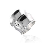 Gucci Bamboo Sterling Silver Ring // Ring Size: 7.5
