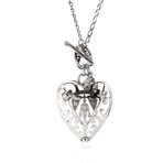 Gucci Sterling Silver Heart Necklace II