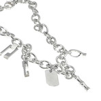 Gucci Sterling Silver Charm Necklace