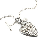 Gucci Sterling Silver Heart Necklace II