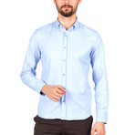 Harry Long Sleeve Button Up Shirt // Blue (L)
