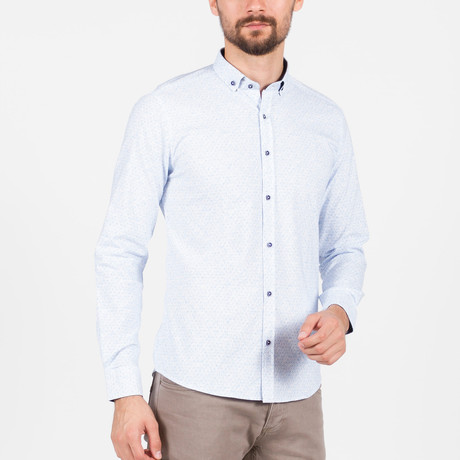 Ronald Long Sleeve Button Up Shirt // White (S)