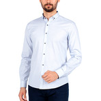 Scott Long Sleeve Button Up Shirt // White + Sky Blue (2XL)