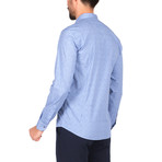 Francesco Long Sleeve Button Up Shirt // Indigo (M)