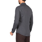 Grayson Long Sleeve Button Up Shirt // Dark Blue (L)