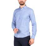 Francesco Long Sleeve Button Up Shirt // Indigo (L)