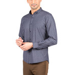 Joseph Long Sleeve Button Up Shirt // Dark Blue (L)