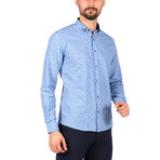 Robert Long Sleeve Button Up Shirt // Blue (2XL)