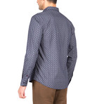 Joseph Long Sleeve Button Up Shirt // Dark Blue (2XL)