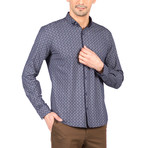 Joseph Long Sleeve Button Up Shirt // Dark Blue (S)