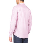 Vincent Long Sleeve Button Up Shirt // Claret Red (M)