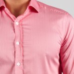 Adam Long Sleeve Button Up Shirt // Red (M)