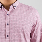 Vincent Long Sleeve Button Up Shirt // Claret Red (XL)