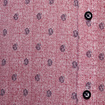 Joshua Long Sleeve Button Up Shirt // Red (XL)