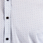 Scott Long Sleeve Button Up Shirt // White + Sky Blue (2XL)