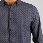 Joseph Long Sleeve Button Up Shirt // Dark Blue (XL)