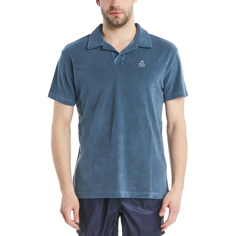 Kai Polo Shirt // Navy Blue (XS)