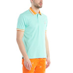Blaise Slim Fit Polo Shirt // Ocean Wave (2XL)