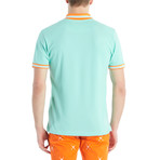 Blaise Slim Fit Polo Shirt // Ocean Wave (M)