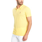 Caspian Slim Fit Polo Shirt // Vibrant Yellow (4XL)