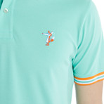 Blaise Slim Fit Polo Shirt // Ocean Wave (XS)