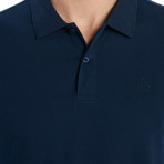 Wells Slim Fit Polo Shirt // Navy (M)