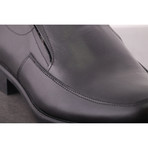 Leather + Fur Loafer // Black (Euro: 44)