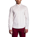 Alexander Long Sleeve Button Up Shirt // Ecru (M)