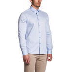 Alexander Long Sleeve Button Up Shirt // Blue (XL)