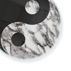 Yin Yang (Grey Stone) // High Gloss Panel (15"W x 15"H x 0.5"D)