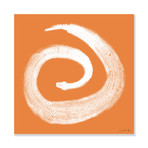 Python Gyotaku No. 02 (White Coral) // Canvas (15"W x 15"H x 2"D)