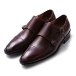 Oracle Double Monk Strap // Brown (US: 9.5)