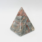 Decorative Pyramid // Salome (Gray + Claret Red)