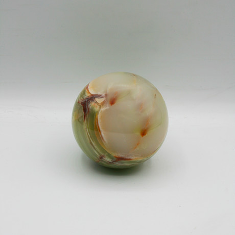 Decorative Sphere // Vietnam Marble (White + Green)