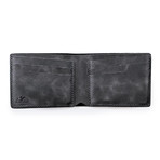 Pergamon Classic Bifold Leather Wallet // Coal