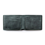 Pergamon Classic Bifold Leather Wallet // Emerald