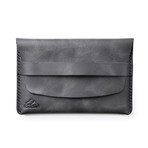 Zeugma Leather Travel Wallet // Coal