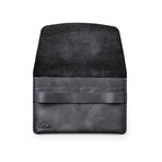 Zeugma Leather Travel Wallet // Coal