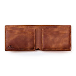 Pergamon Classic Bifold Leather Wallet // Tobacco