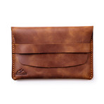 Zeugma Leather Travel Wallet // Tobacco