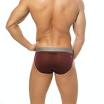 Active Brief // Burgundy (X-Small)
